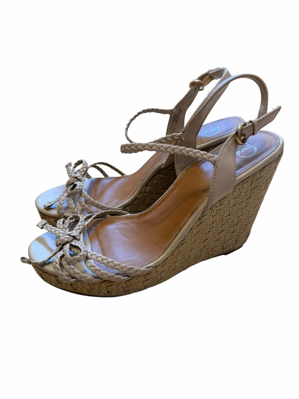 Kelsi Dagger Braided Espadrille Wedge Sandals - Beige - Picture 3 of 7